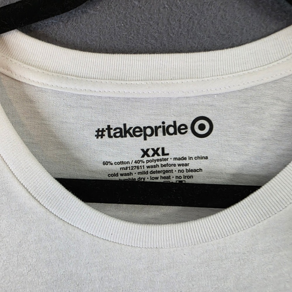 Target takepride Queer Graphic T-Shirt White XXL LGBTQ Pride Month Tee 3147 - Picture 3 of 6